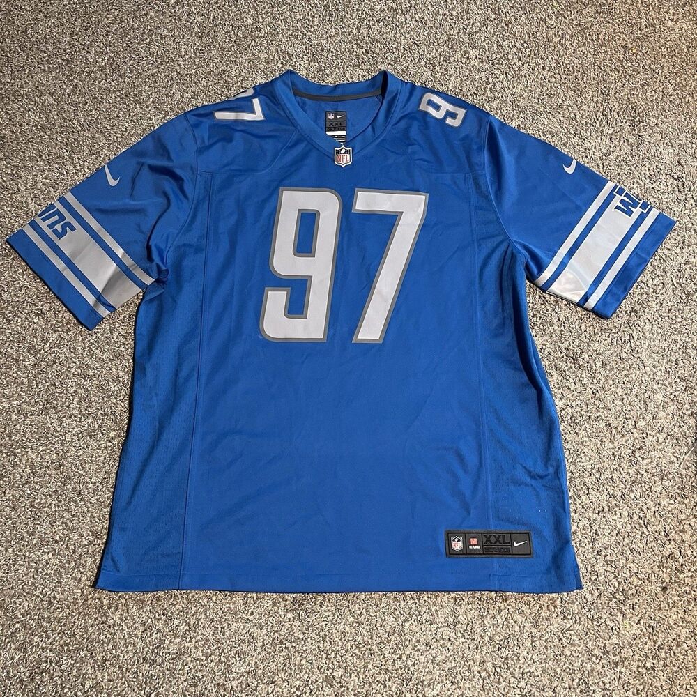 NFL Nike Detroit Lions Adian Hutchinson Jersey #97 Men’s 2XL